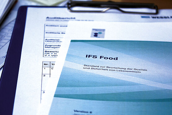 IFS Food Standard Formular zur Beurteilung der Qualität und Sicherheit von Lebensmitteln