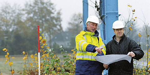 WESSELING Mitarbeiter bei der Planung